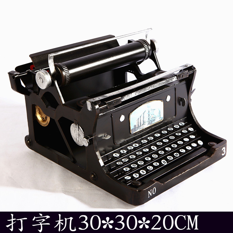 タイプライター黒30*30*20