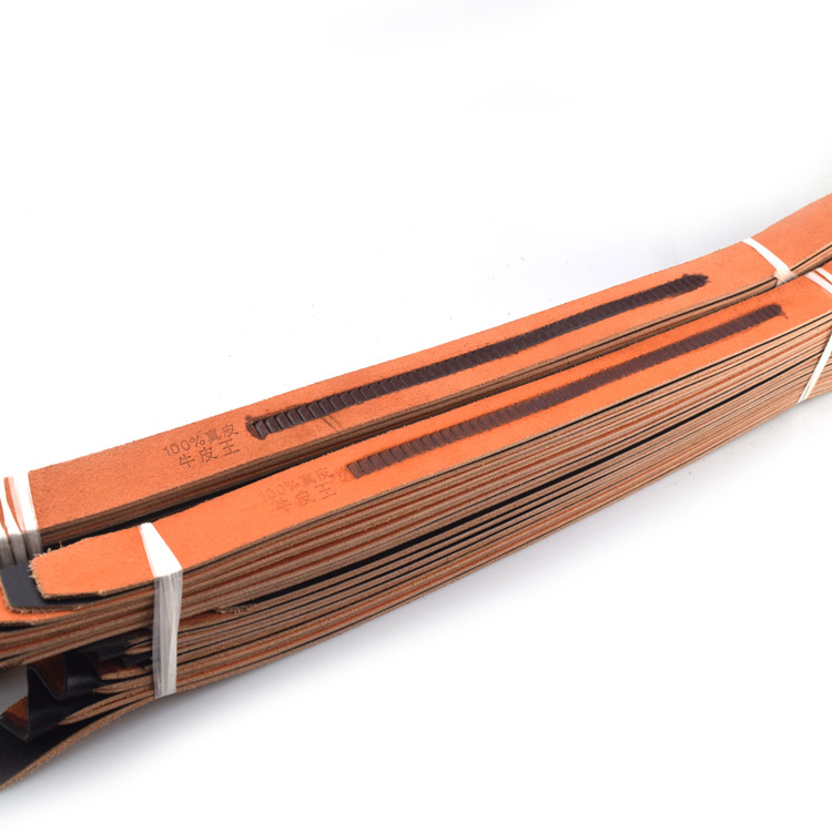 実幅3.4cm自動牛革ベルトヘッドなし