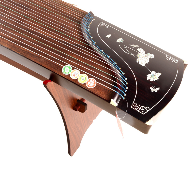 蓮の花模様入り標準古筝