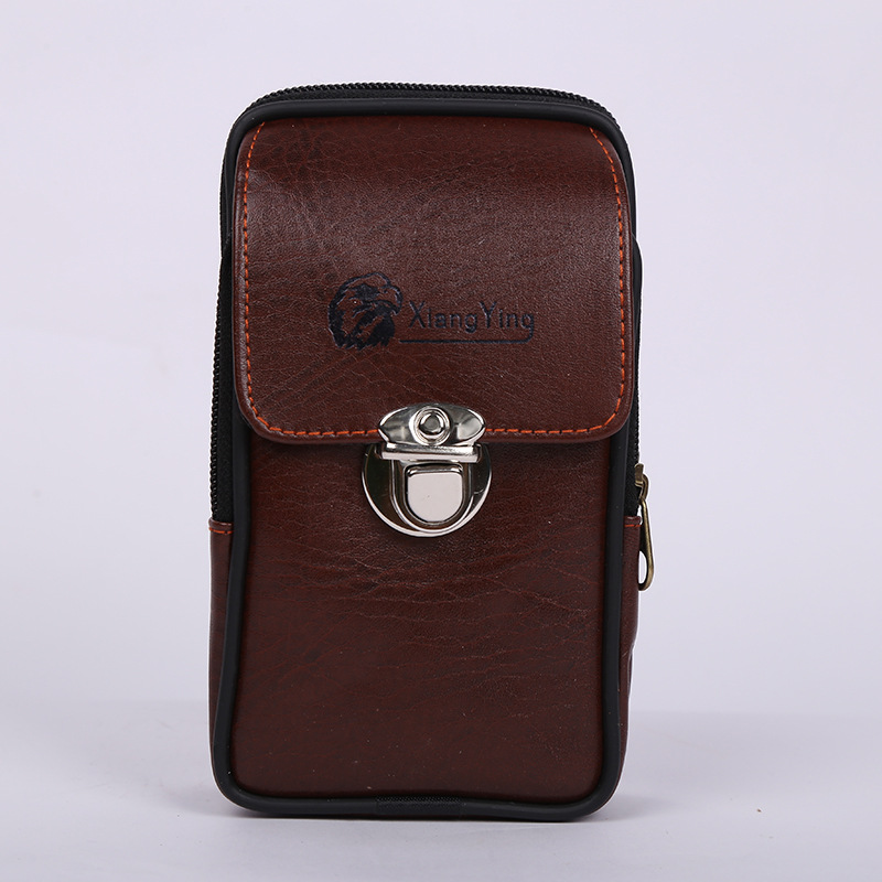 バックル縦型茶色