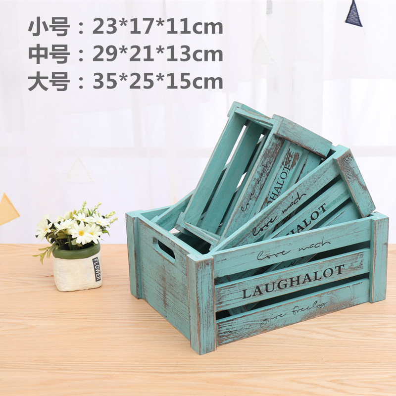 古い青いアルファベットを作ります。