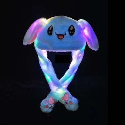 ランプ付き帽子ブルー