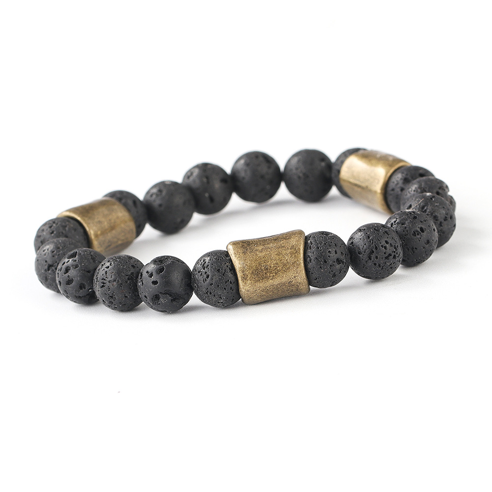 火山石(古青銅ボタン)