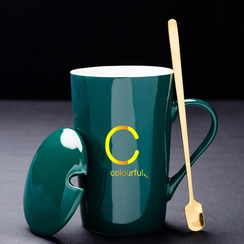 C-墨緑真金金 (蓋 + 金スプーンを含む)
