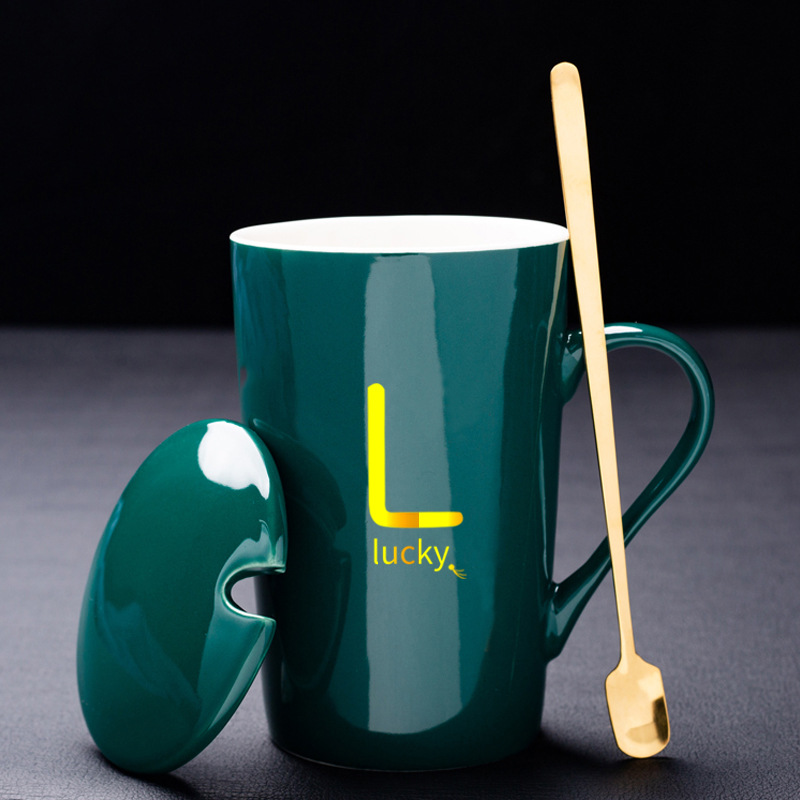 L-墨緑真金金 (蓋 + 金スプーンを含む)