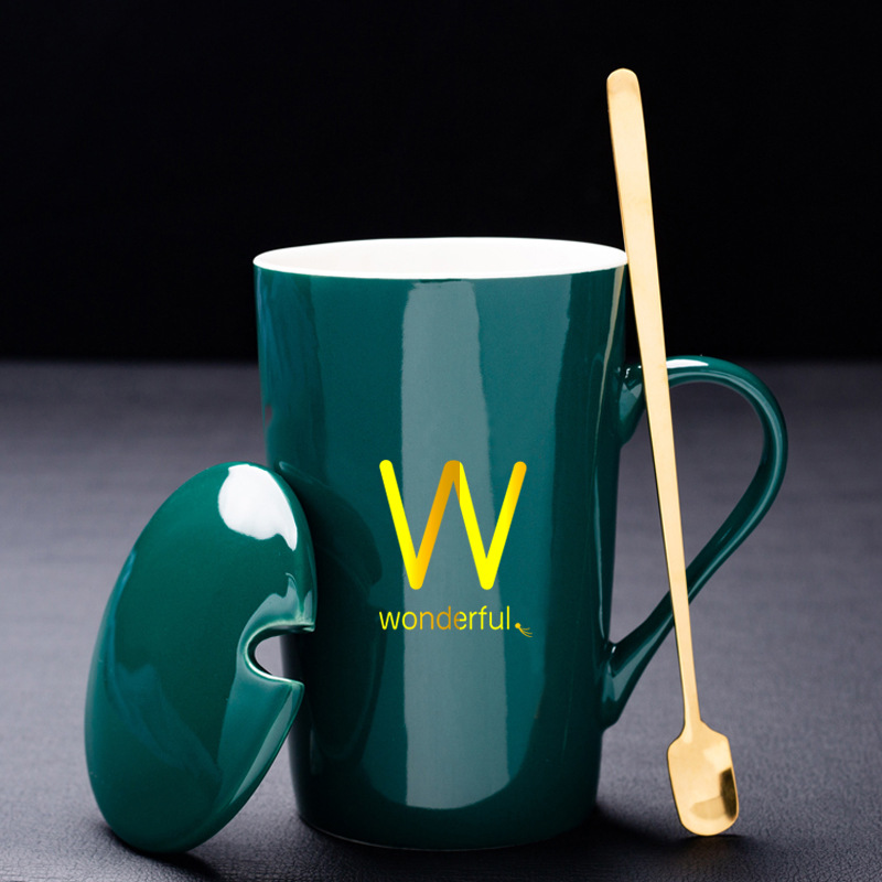 W-墨緑真金金 (蓋 + 金スプーンを含む)