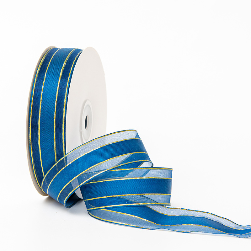 紺色の金辺 * 幅2.5cm、1巻あたり50ヤード、約45.7メートル