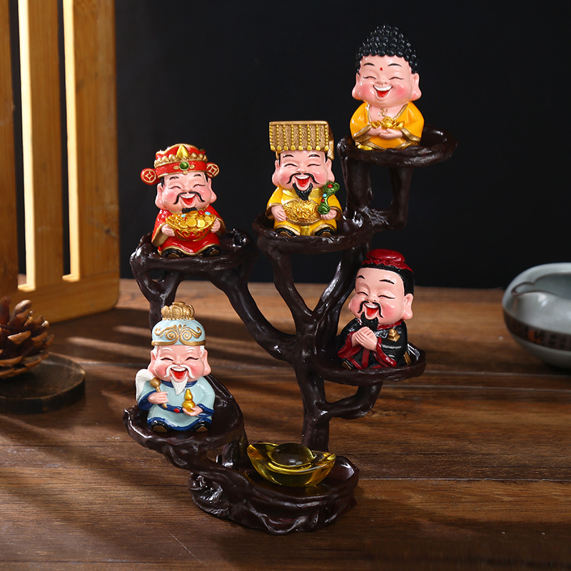 五方聖尊 + 縦架 + 元宝
