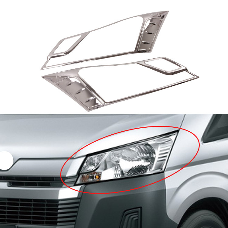 ヘッドライトカバー　メッキ仕上げ