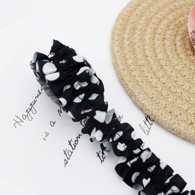 AI8046-01-3CM黒地白点シフォン * カット (2-10) コード