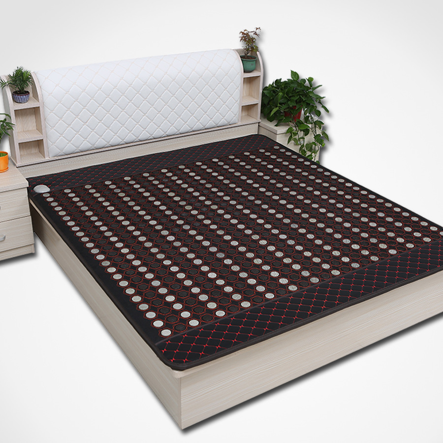黒複合ゲルマニウム玉縁なしマットレス