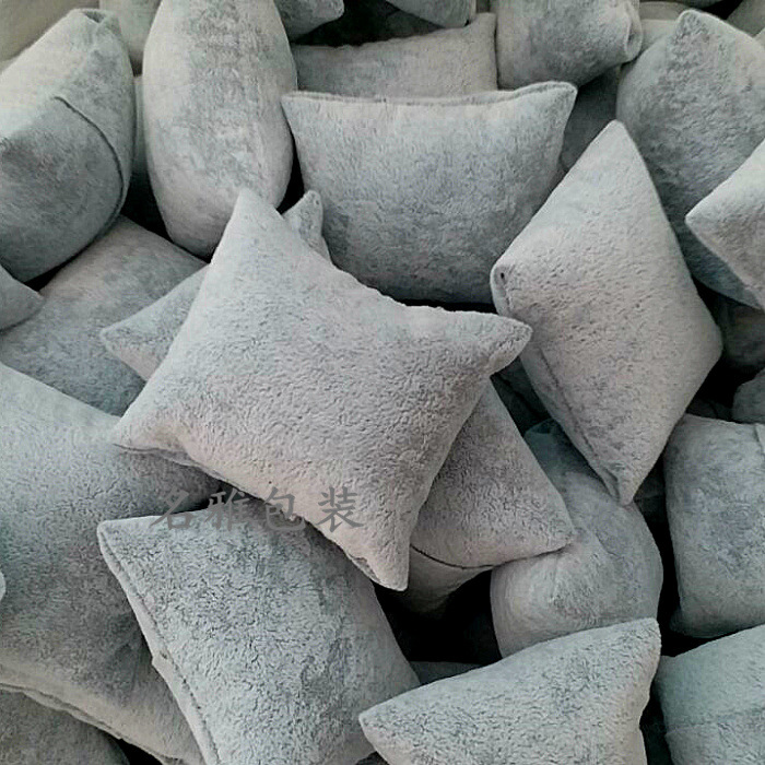 高級雪花絨毛グレー8*9CM 1号