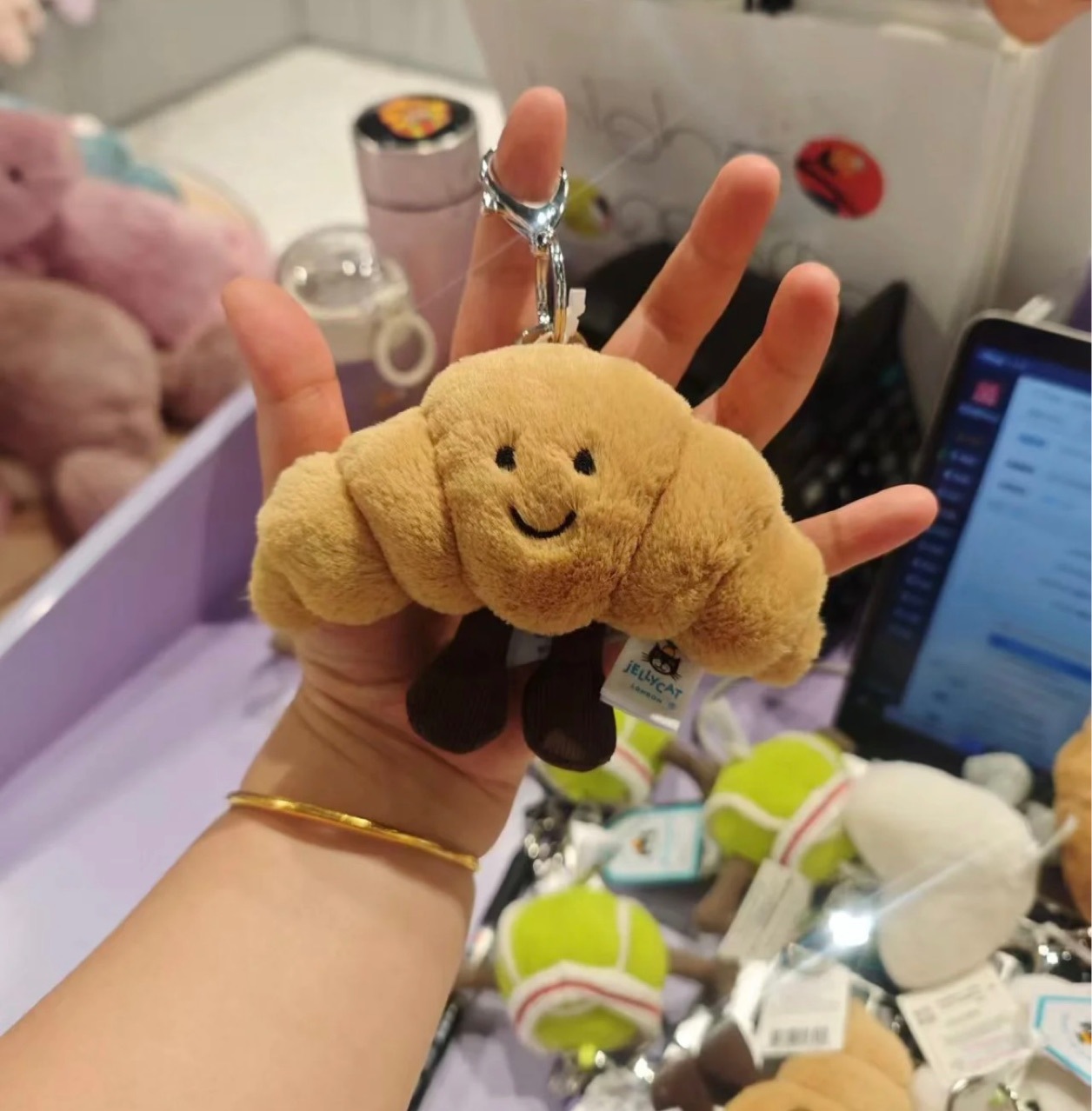 クロワッサン クロワッサン (13cm) キーホルダー