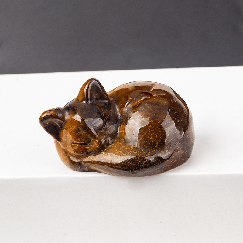 1.5inch 眠り猫タイガーアイストーン