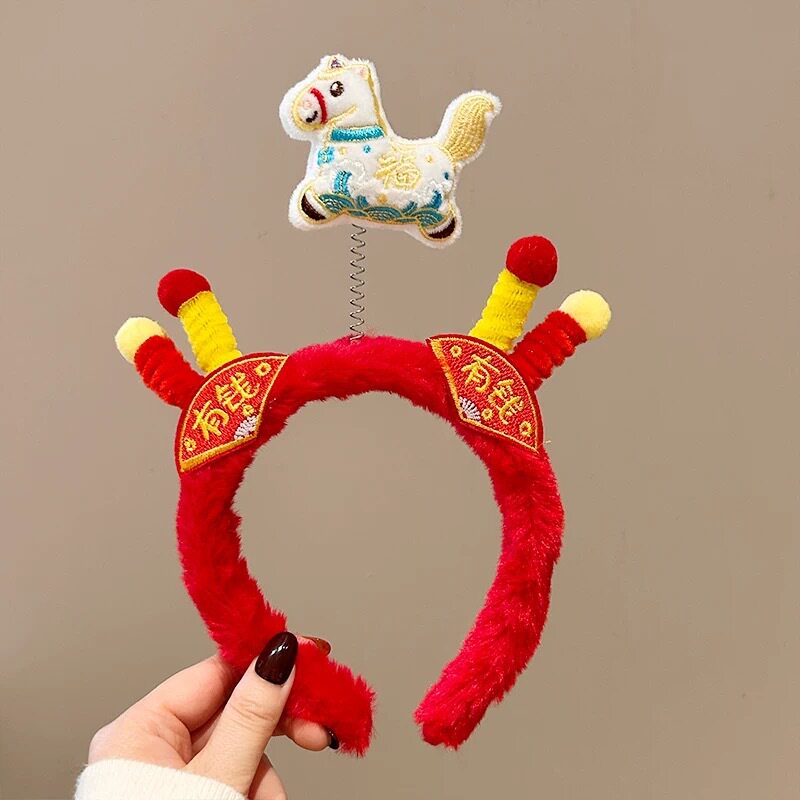 66#すぐに金持ちになれる！白いポニーのふわふわヘアバンド