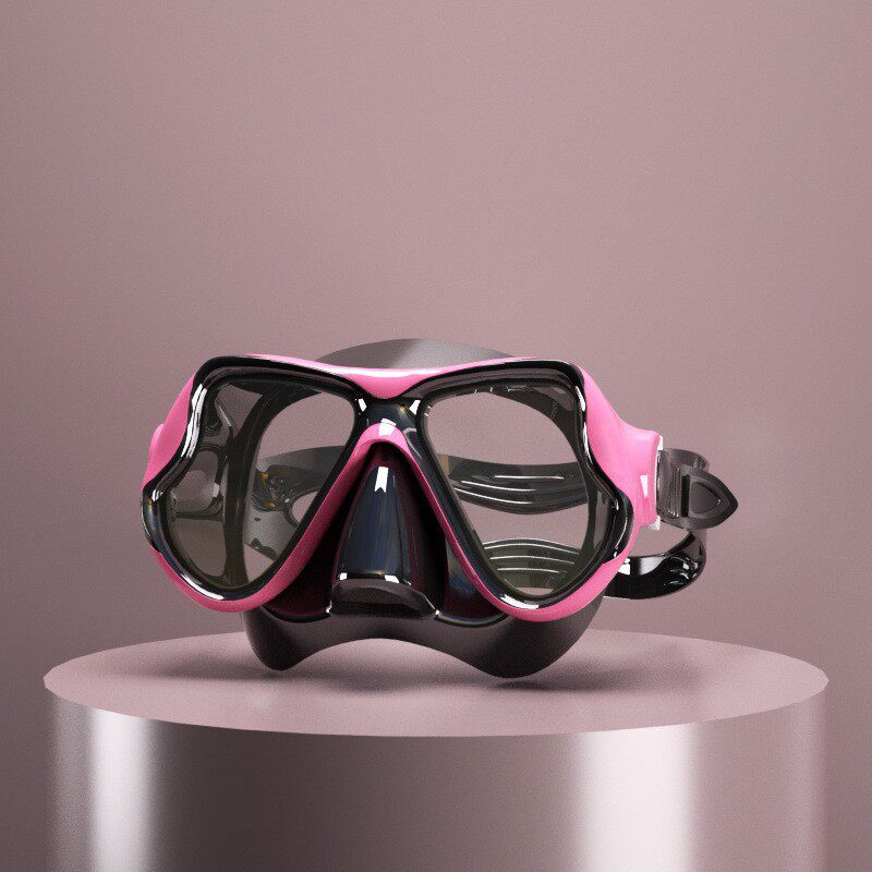 500 リキッドローズレッドブラックダイビングゴーグル