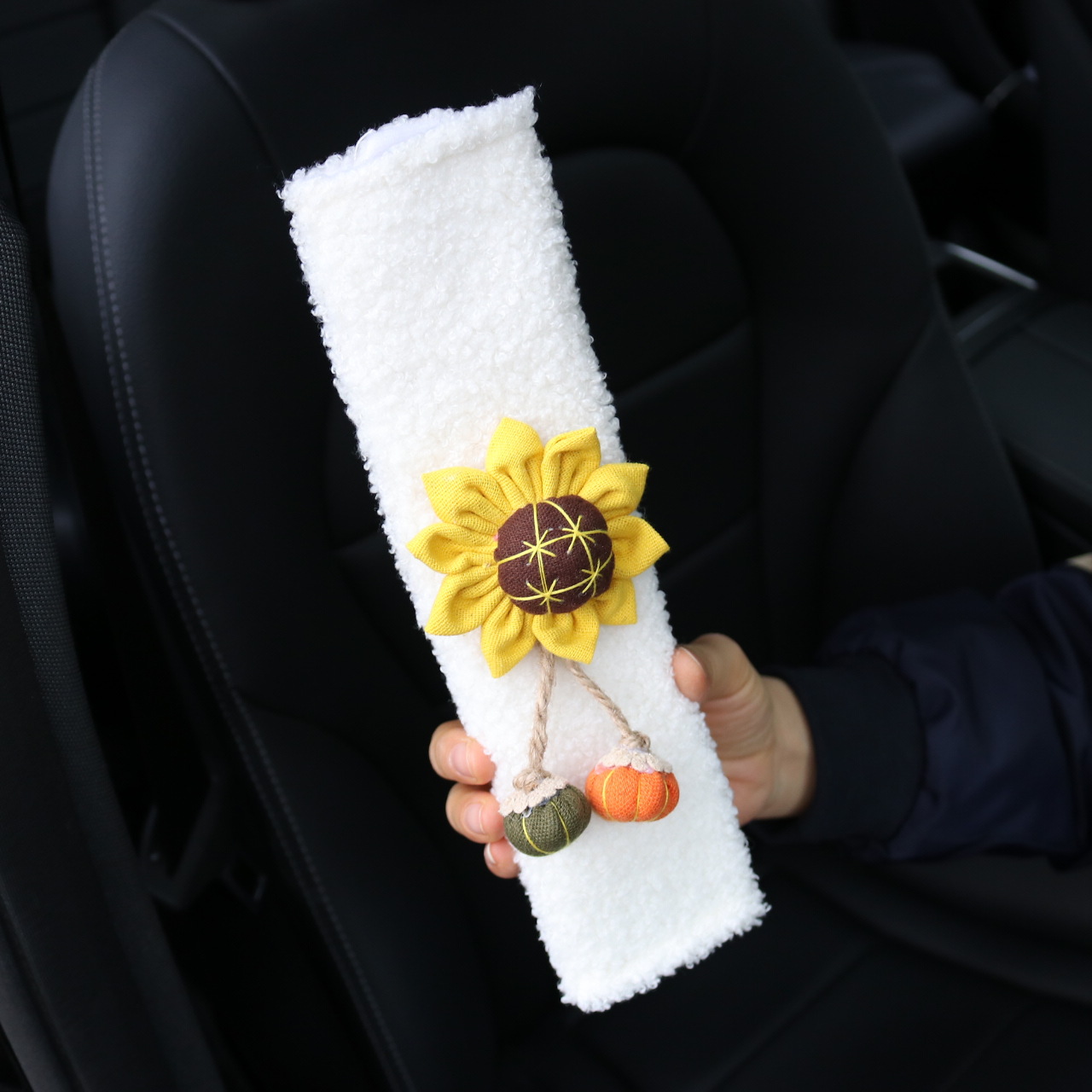 太陽の花-子羊のベルベットの安全ベルトカバー