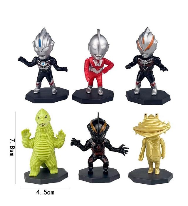 明黄色新怪獣スーパーマン6点5セット