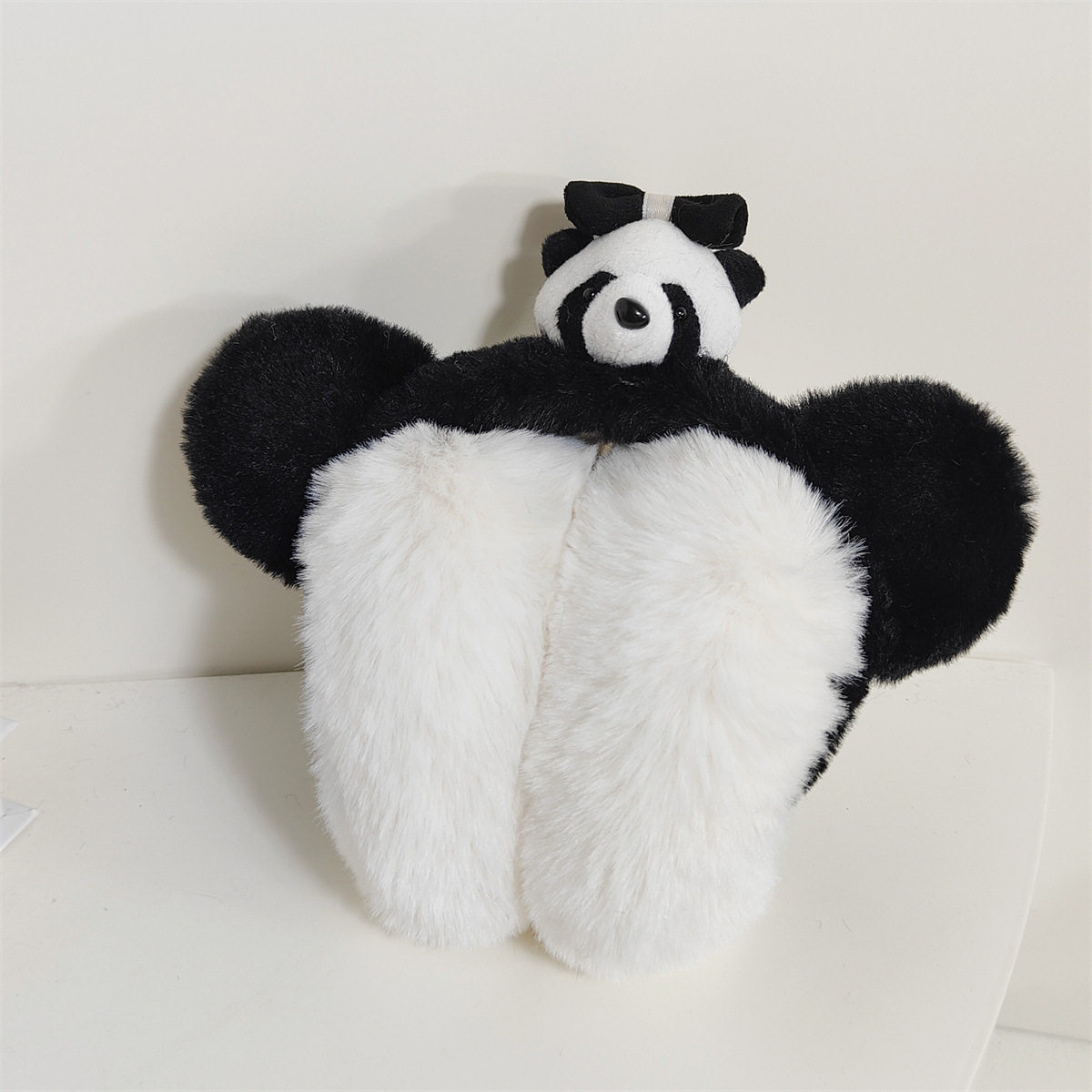 黒耳リボンパンダヘッド