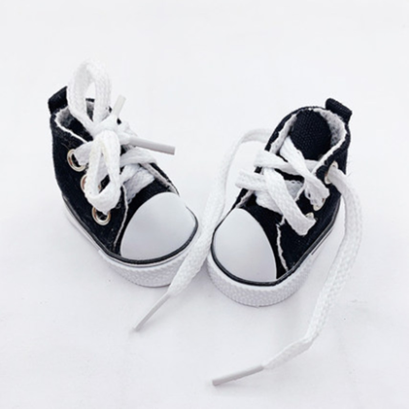 ブラックキャンバスシューズ