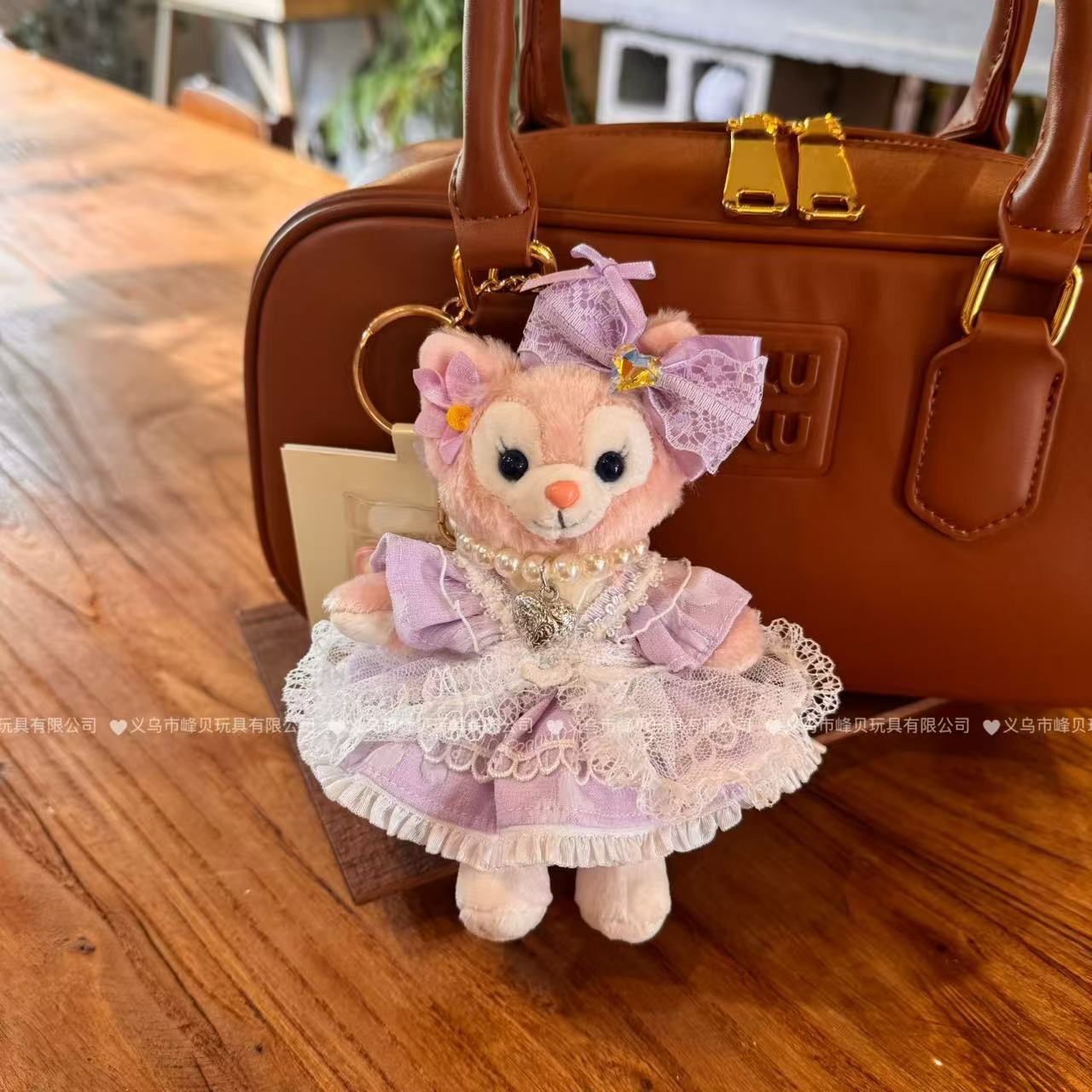 紫白ガーゼプリンセスサスペンダースカート