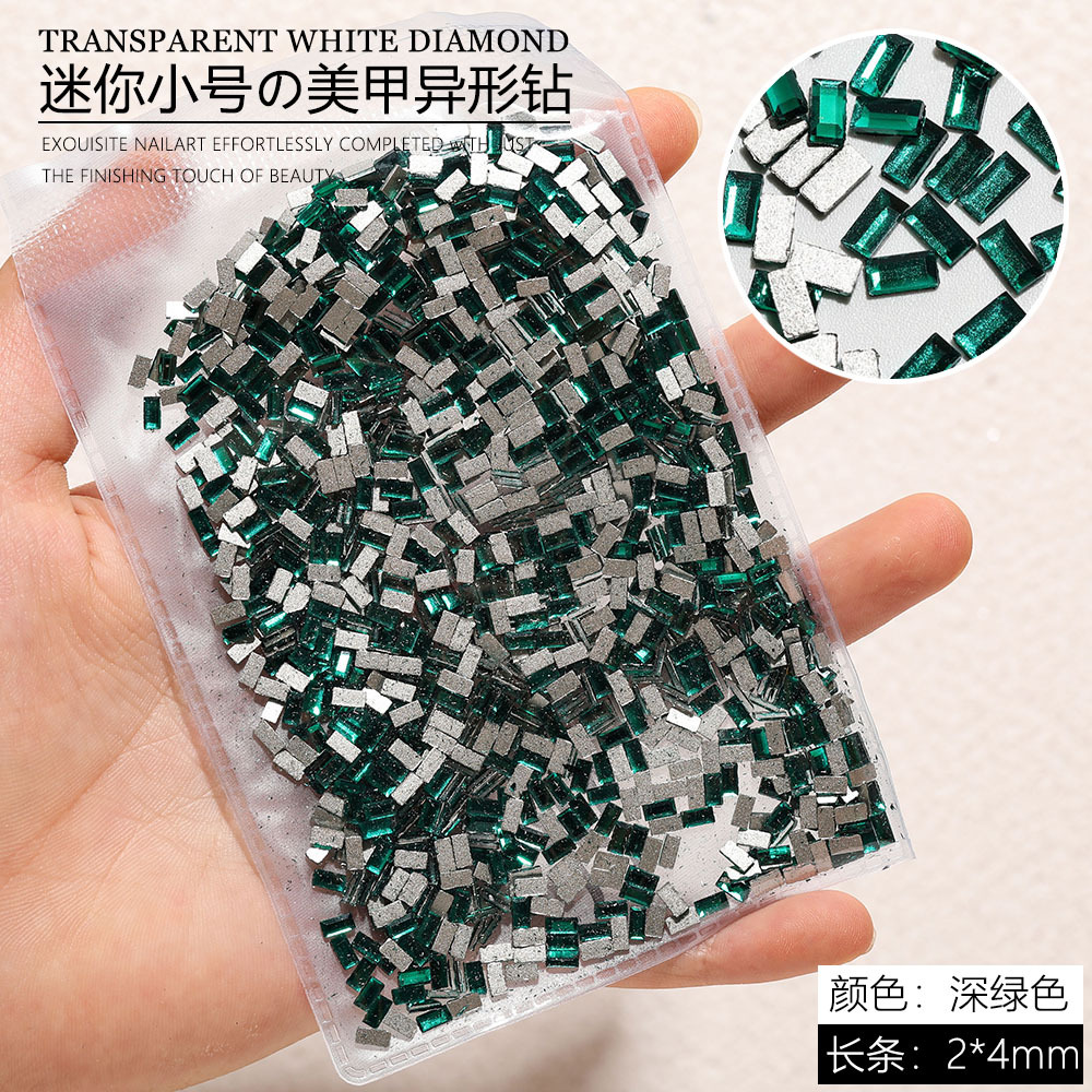 ダークグリーン-[ロングストリップ-2x4mm]