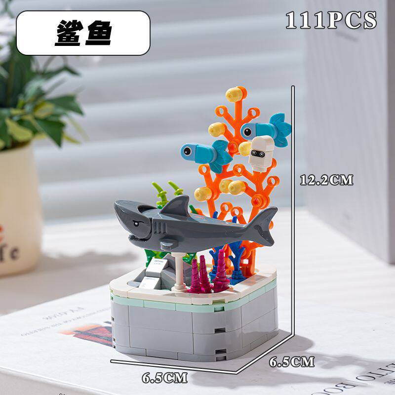 サメ盆栽111粒 (カラーボックス)