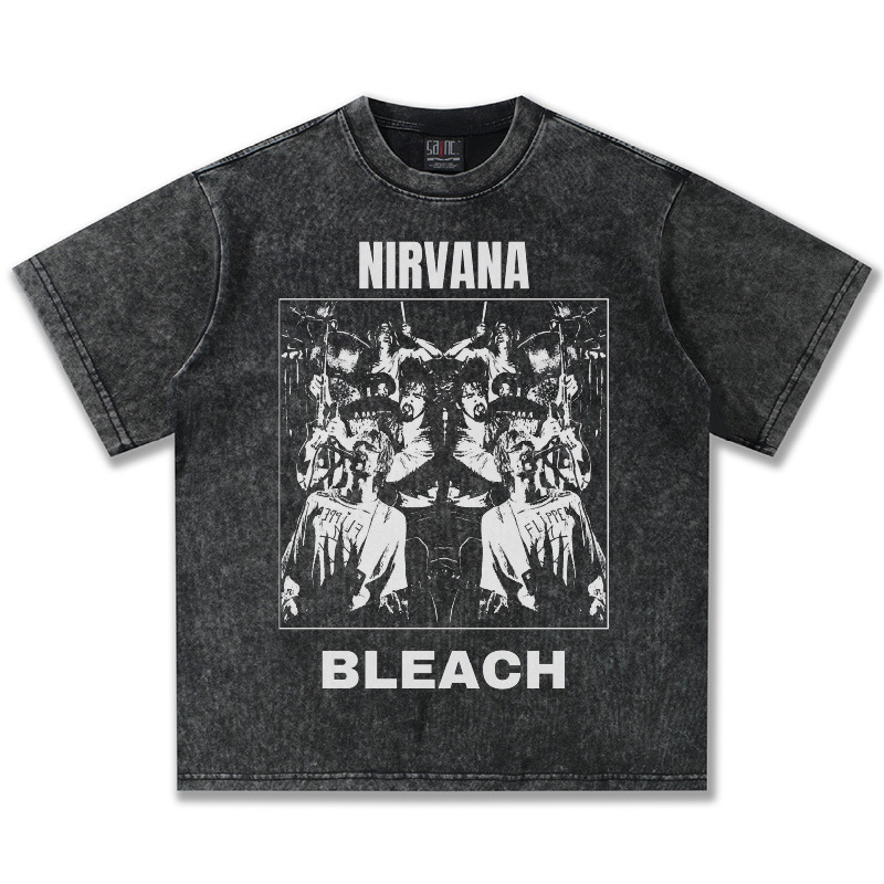 NIRVANA BLEACH-ウォッシュドブラック