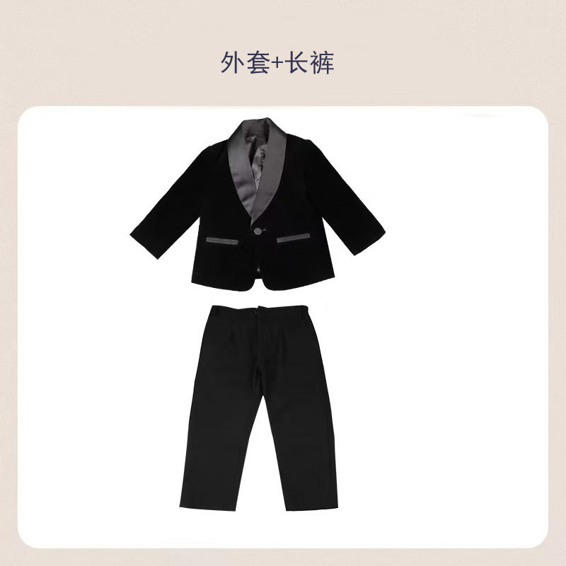 黑色丝绒两件套2603