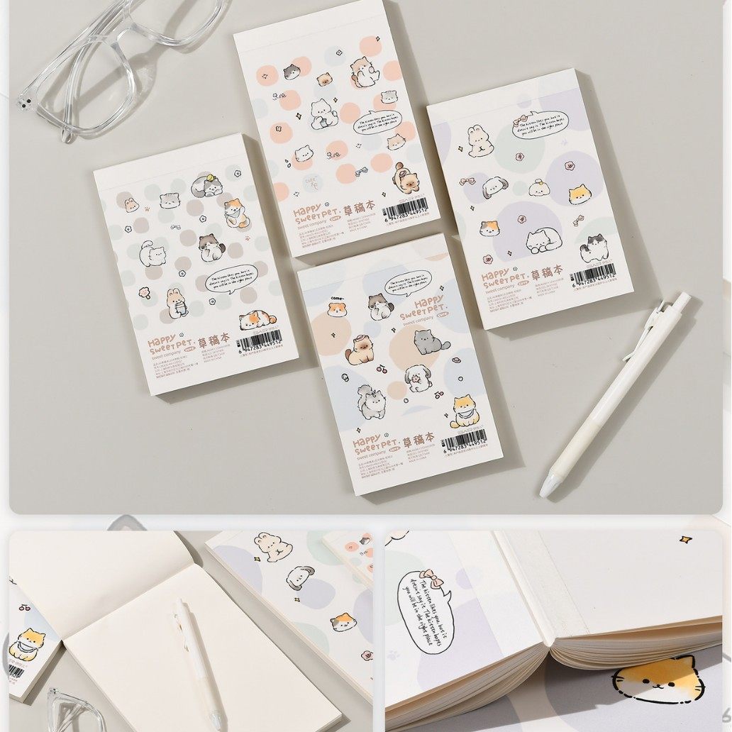 ちょっとかわいいもの-A6紙ノート（白紙）