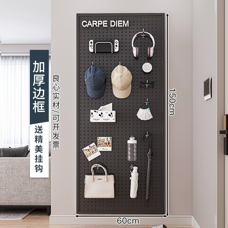 150×60cm-ブラック フック10個付き