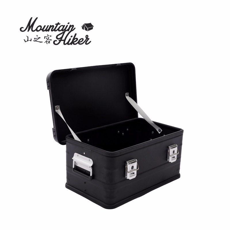 ブラックアルミ合金ボックス Mサイズ 50L