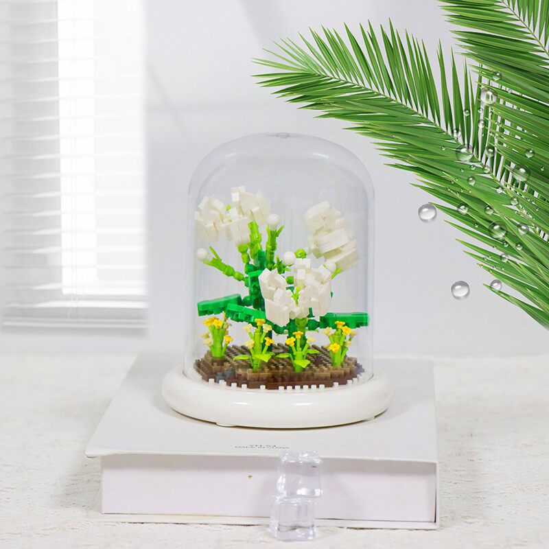 ジャスミン【防塵カバー発光ベース】花言葉の意味: 忠節、尊敬、清純、貞