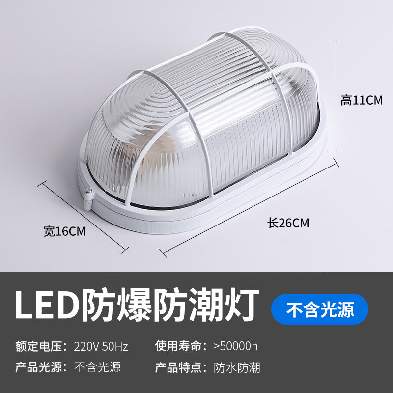 大きな楕円形 [ランプヘッド付きの空のパッケージ] 光源は含まれません