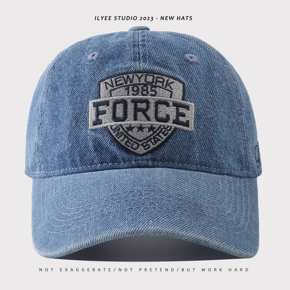 FORCE デニムベースボールキャップ ライトブルー