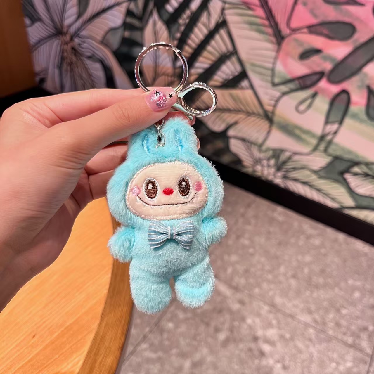 ラブブ ペンダント ブルー