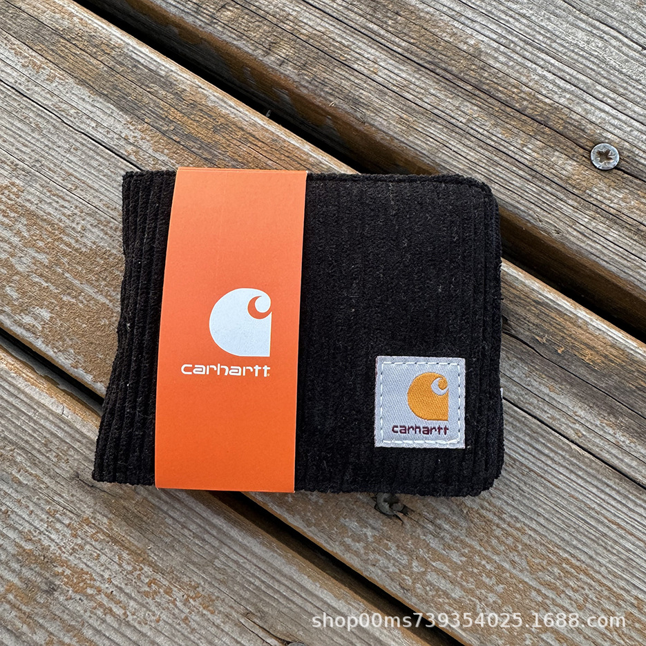 カードショートウォレット コーデュロイ ブラック 箱なし