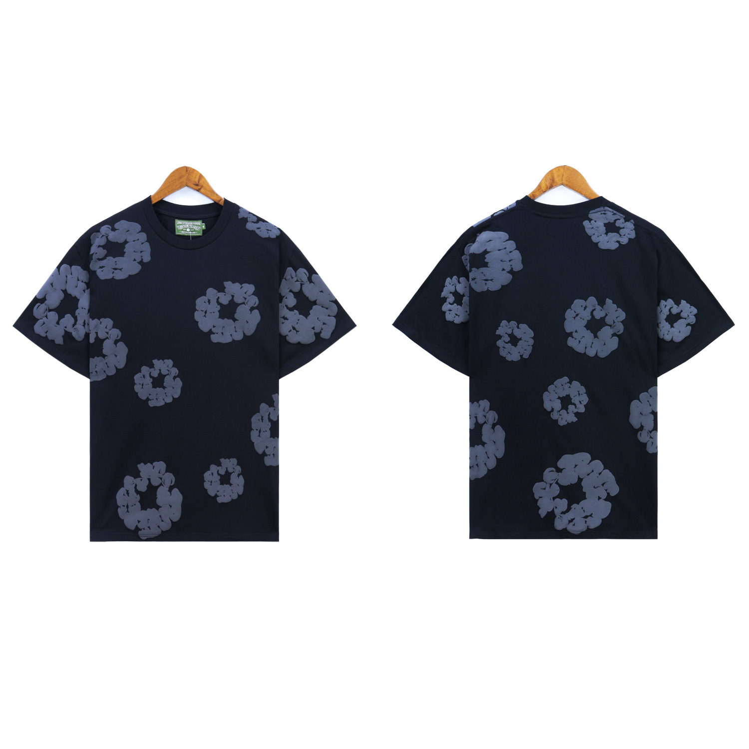 2617 黒とグレーの半袖