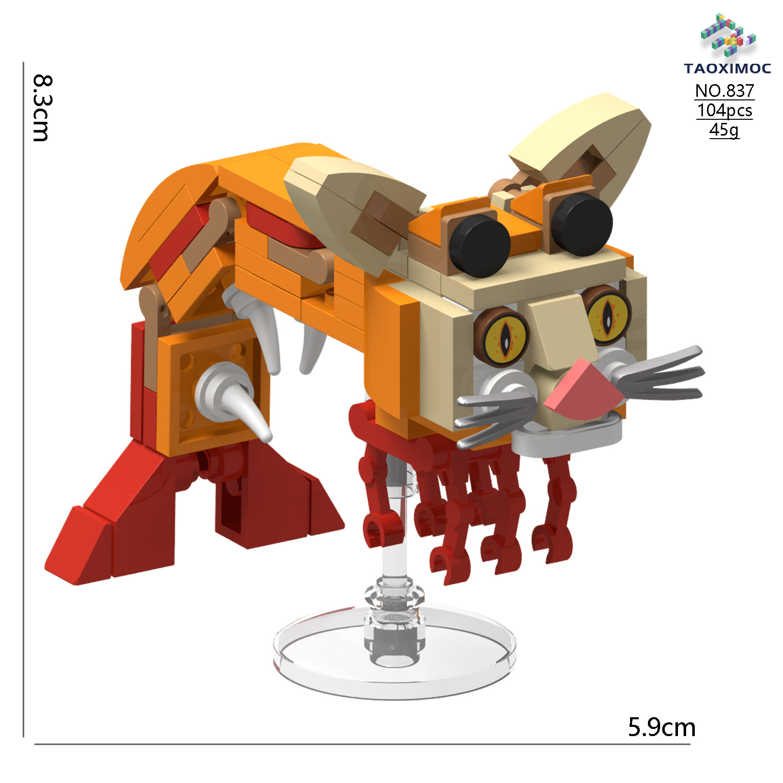 【在庫あり】837	エビの猫の頭