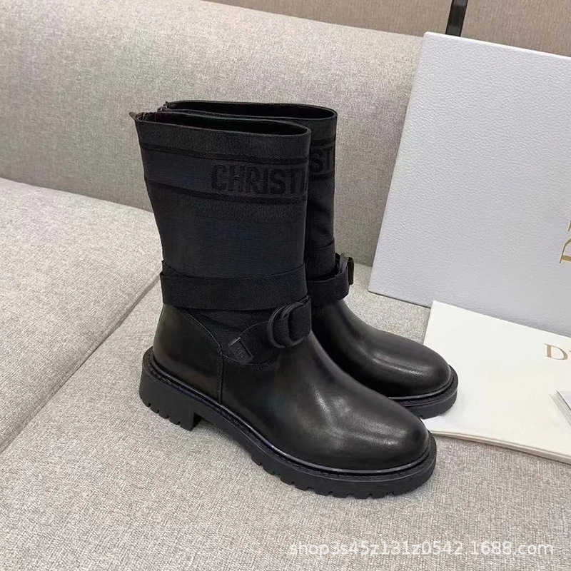 正確版黒のオリジナルショートブーツ