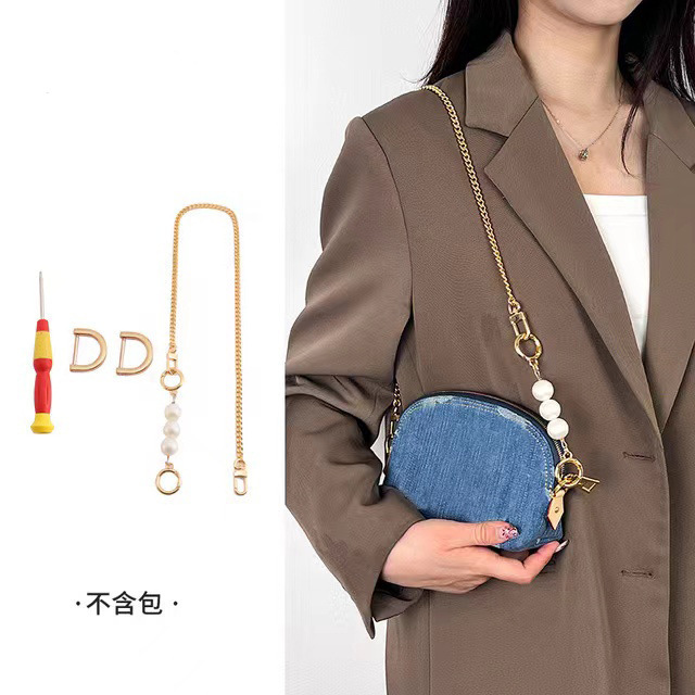 ストレートゴールド60cm+パール延長チェーンDバックル修正セット