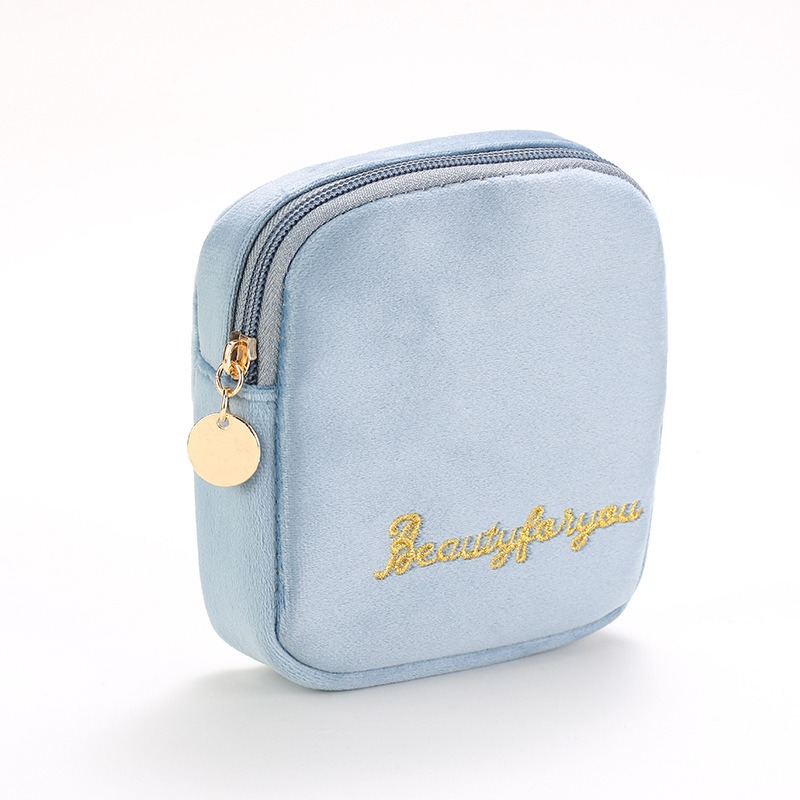 ベルベット スモール スクエア バッグ ヘイズ ブルー