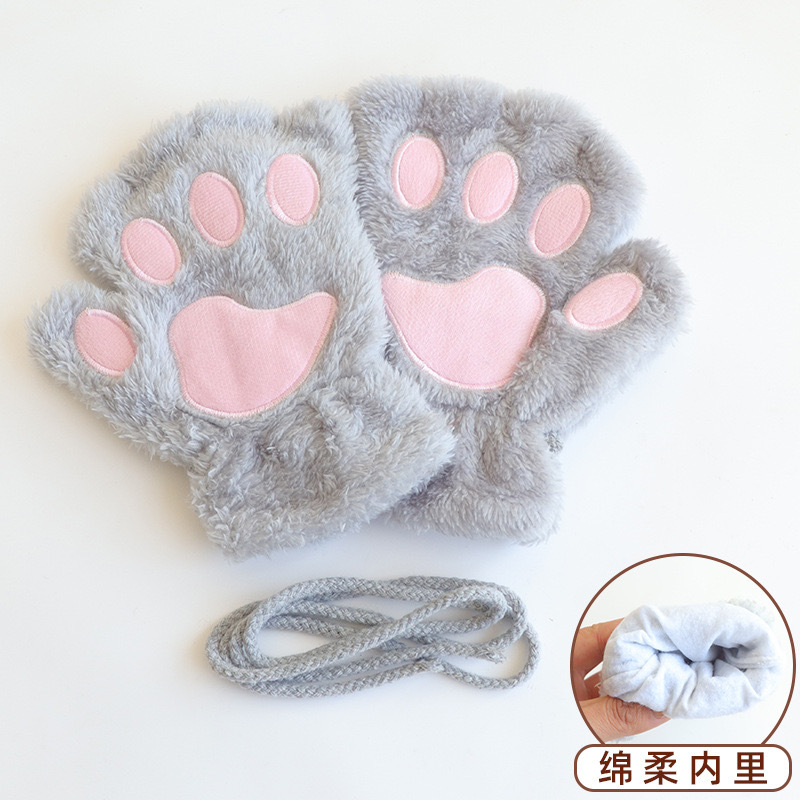 ハーフフィンガーキャットクロー グレー