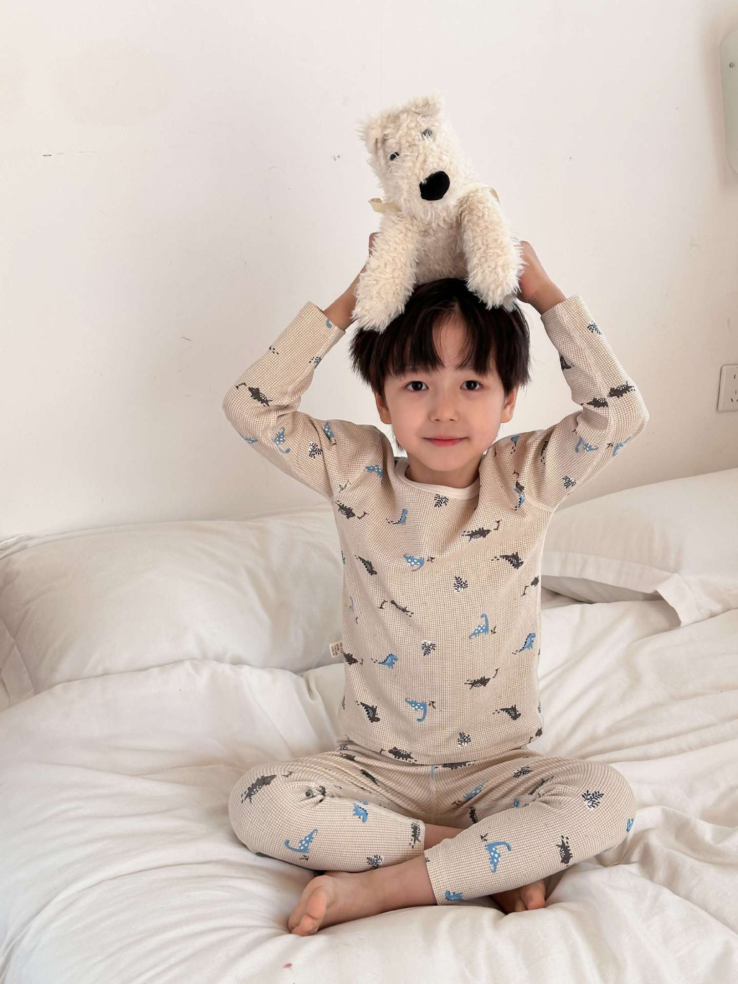 チェック柄の恐竜