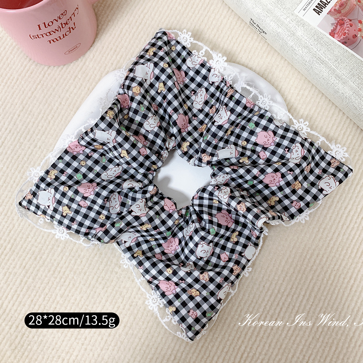 黒と白のグリッド ドット