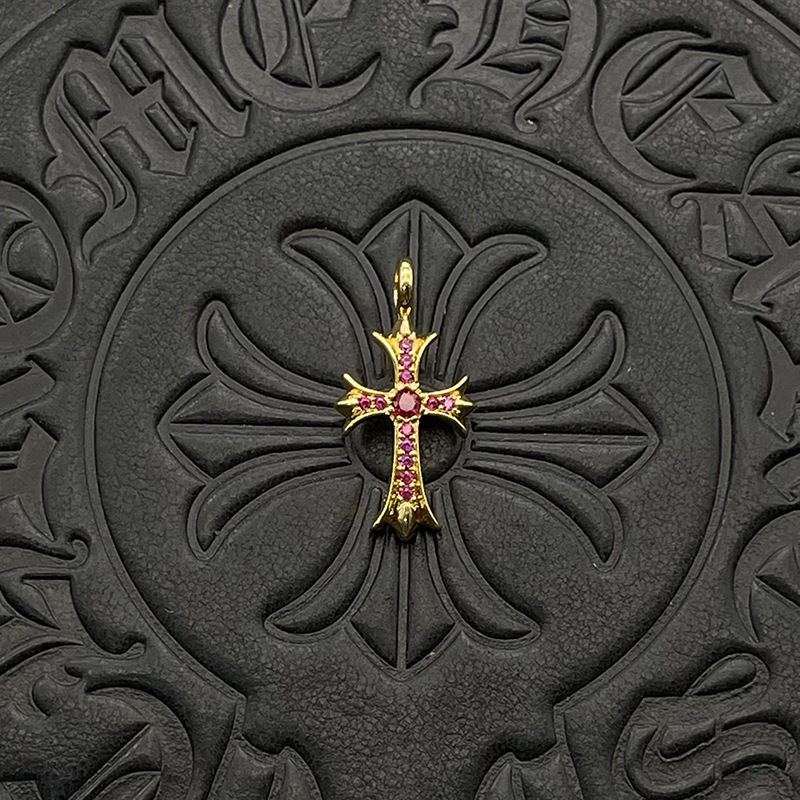 CX086 ゴールデンクロス ピンクダイヤモンド(約33×16.5mm)