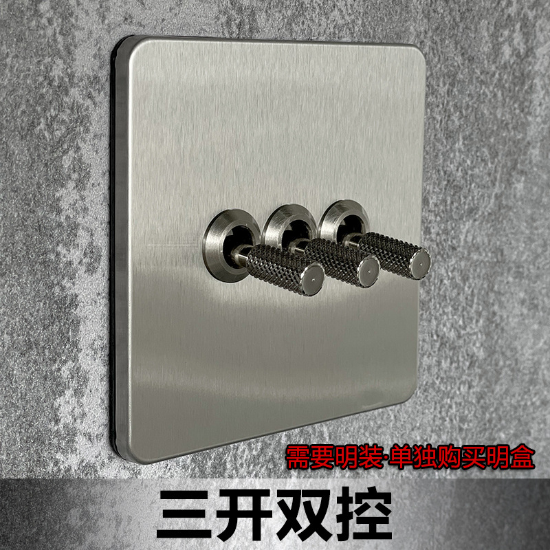 Jinjue シルバー スリーオープン ローレット加工