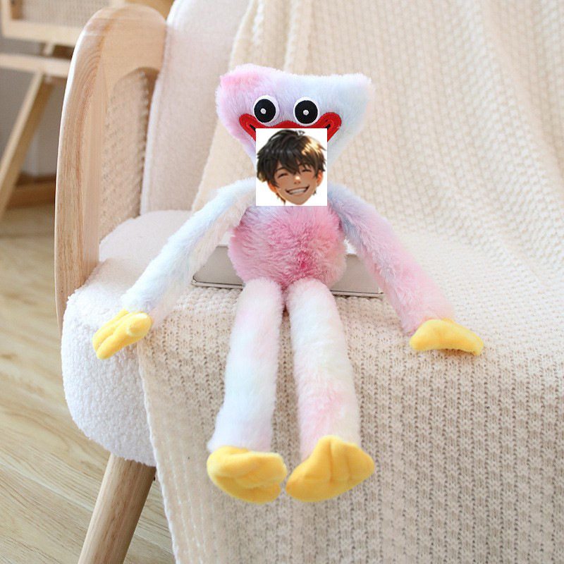 ピンクと白の絞り染めボビー