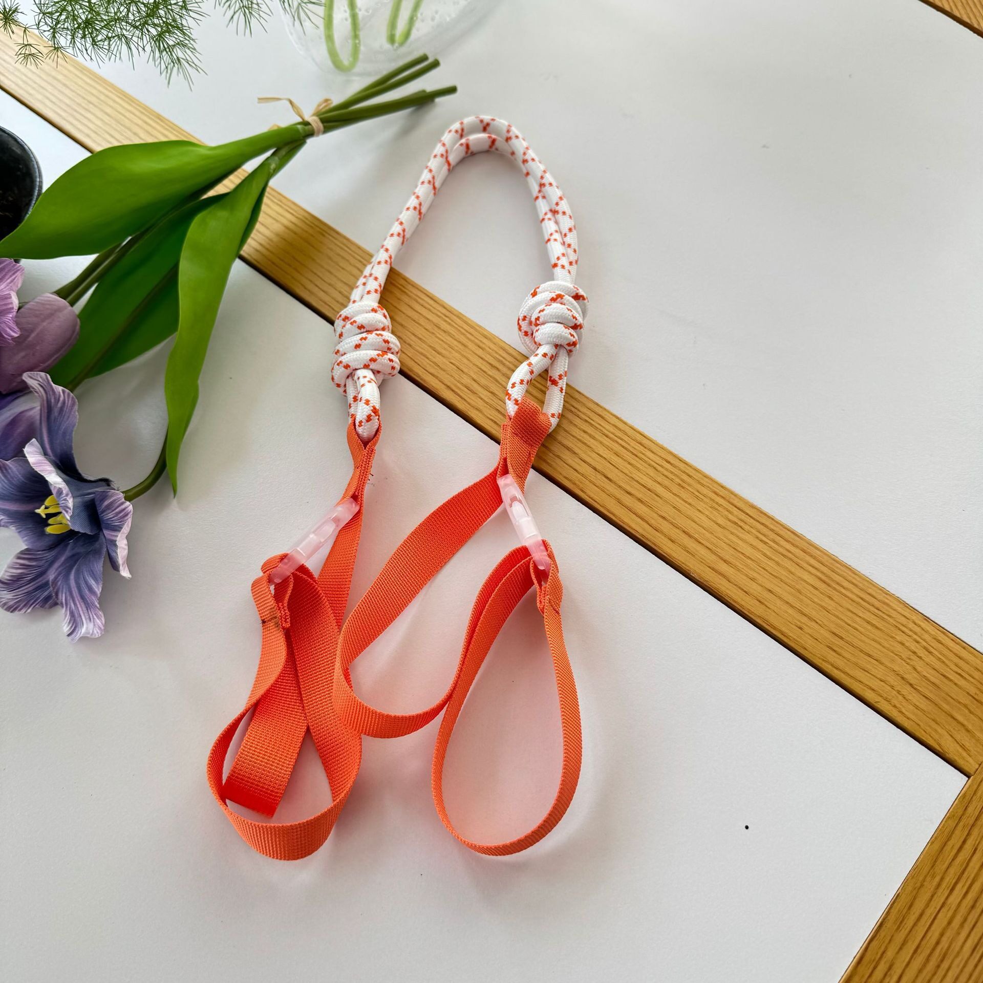 ホワイトとオレンジのショルダーストラップ [フルサイズ共通]