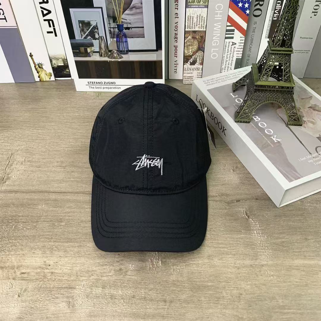 Stussy クイックドライ ベースボール キャップ - ブラック